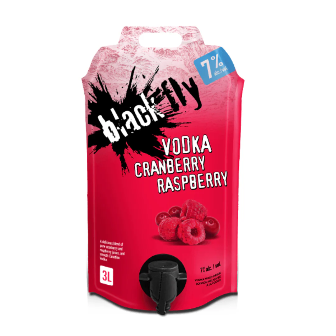 Black Fly Vodka Cranberry Raspberry 3L