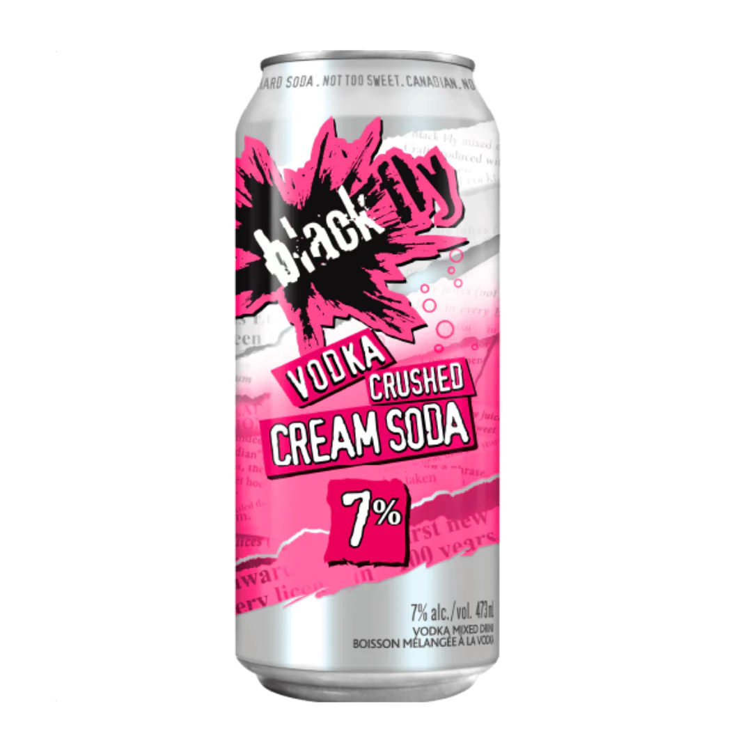 Black Fly Vodka Cream Soda 473ml