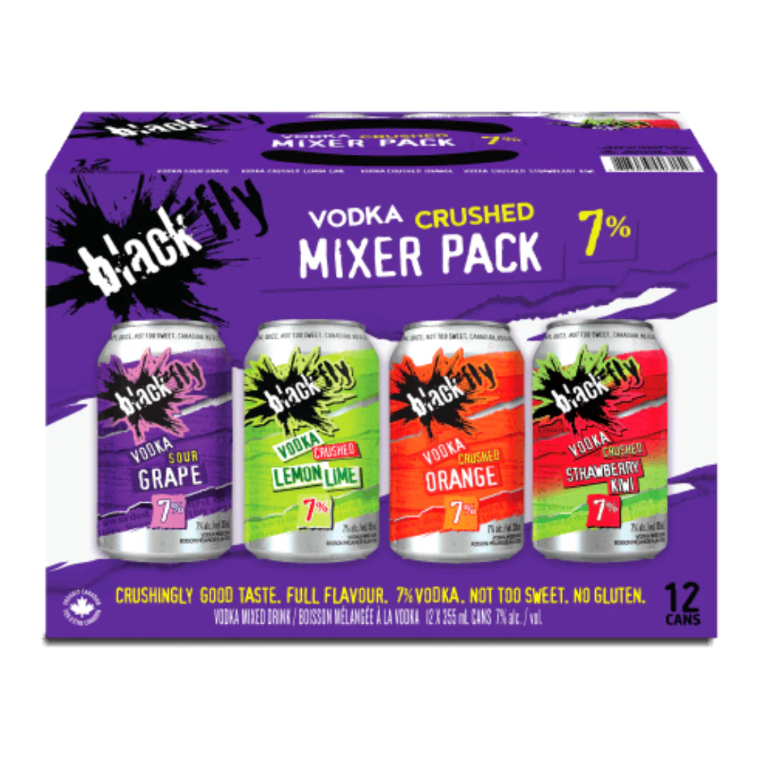 Black Fly Vodka Crushed Mixer #3 12 cans