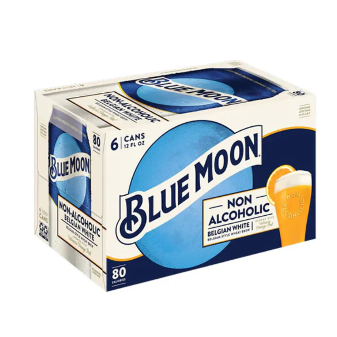 Blue Moon Non - Alc Belgian White 6 cans