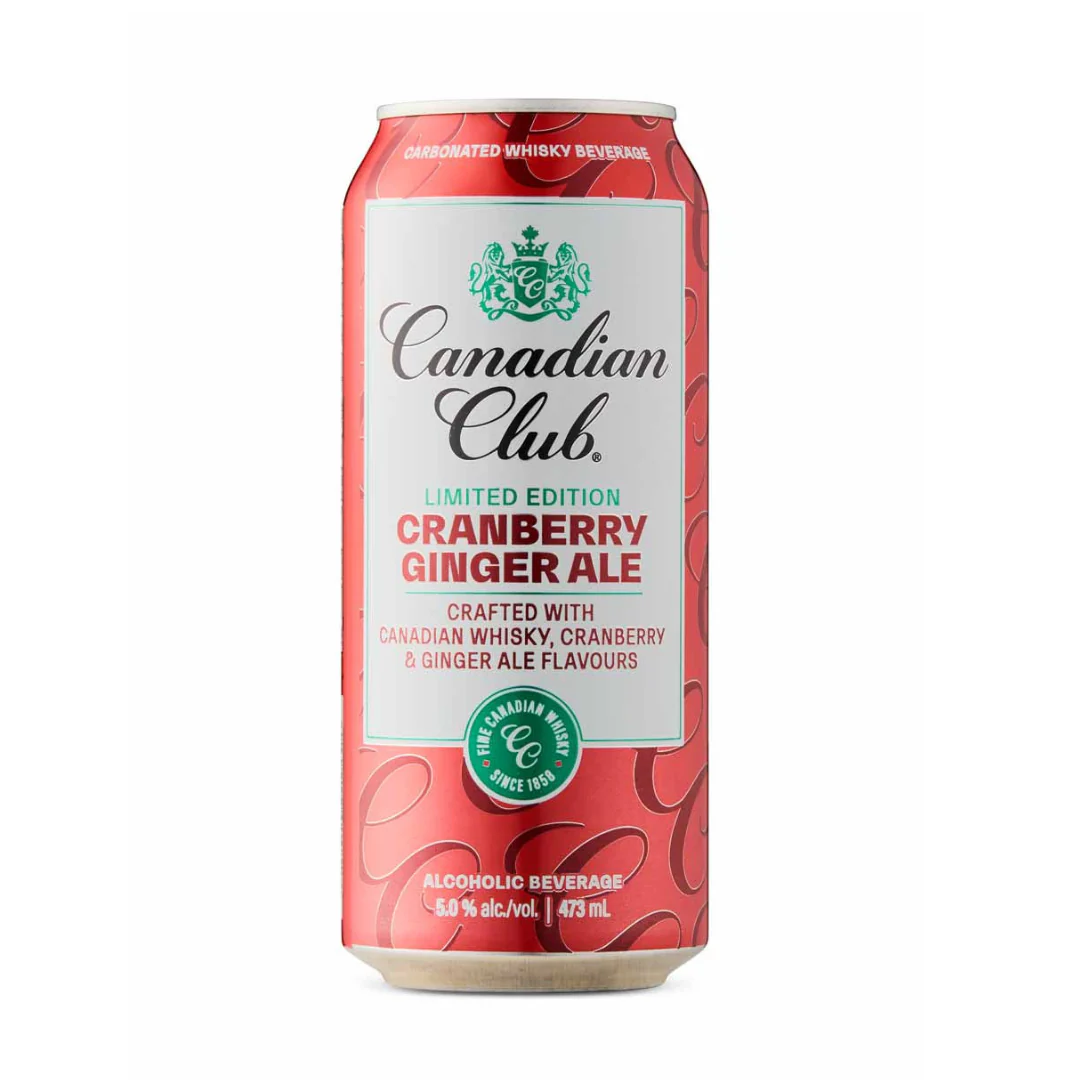 Canadian Club Cranberry Ginger Ale 4 cans