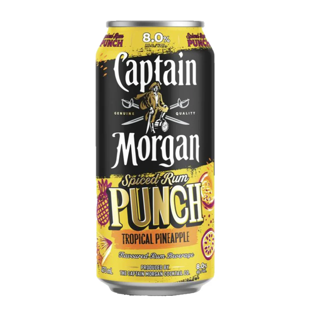 Captain Morgan Spiced Rum Punch Pineapple 473ml