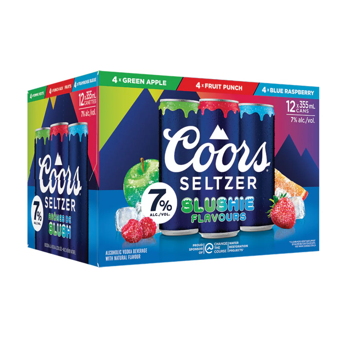 Coors Seltzer Slushie 7% 12 cans
