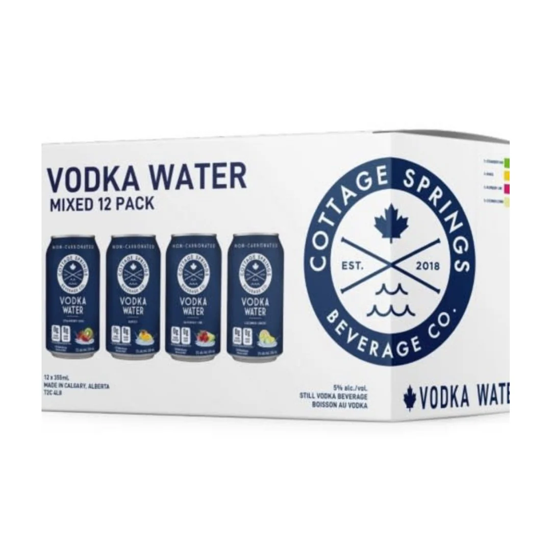 Cottage Springs Vodka Water Mixer Pack