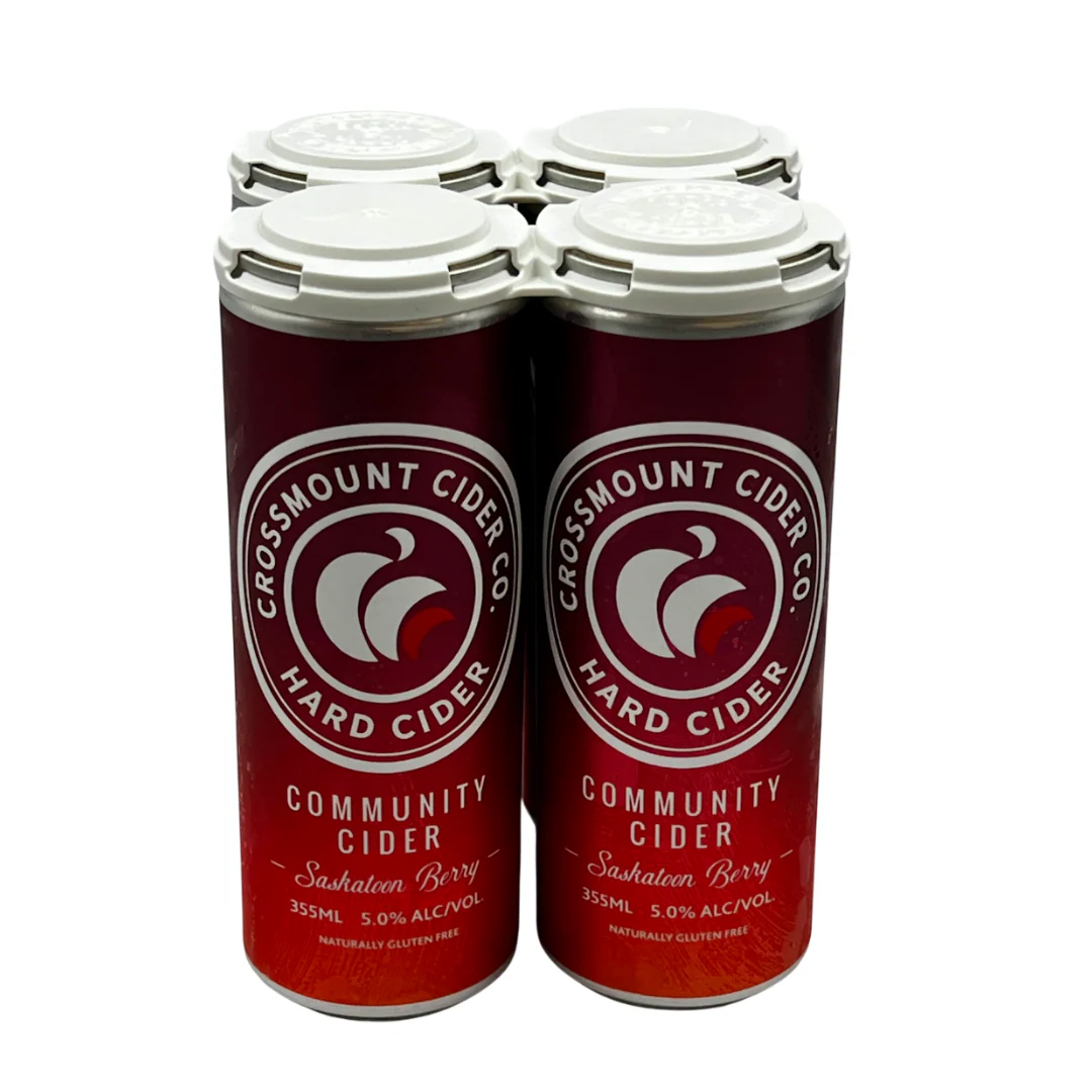 Crossmount Community Saskatoon Berry Cider 4 cans