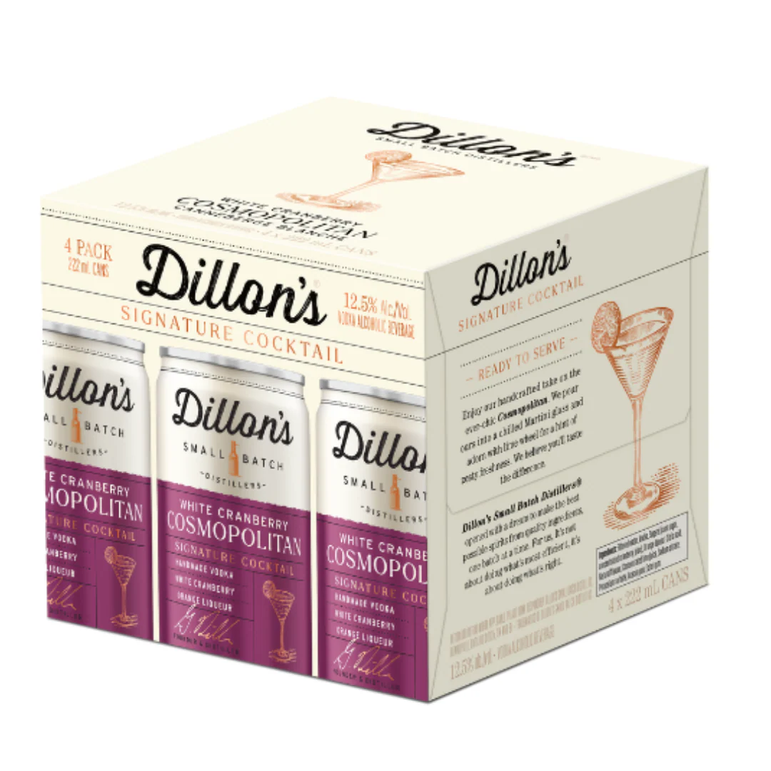 Dillon's White Cranberry Cosmopolitan 4 can