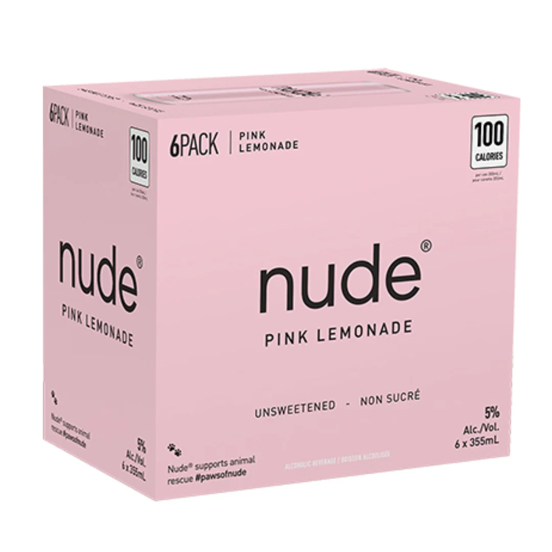 Nude Pink Lemonade 6 cans