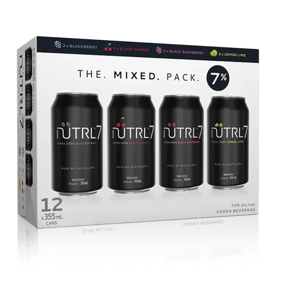 Nutrl 7% Vodka Soda Mixer 12 cans