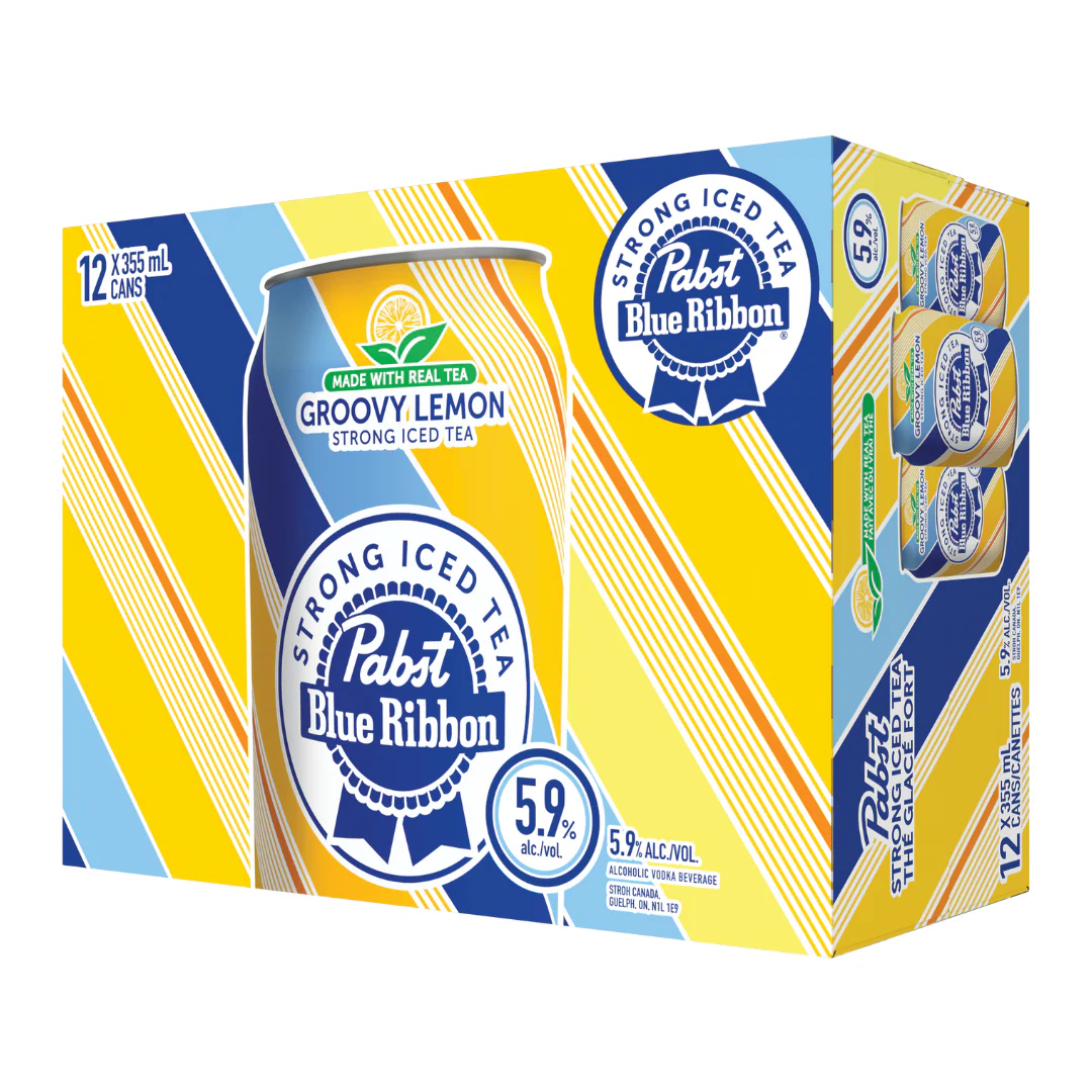 Pabst Groovy Lemon Strong Iced Tea 12 Cans
