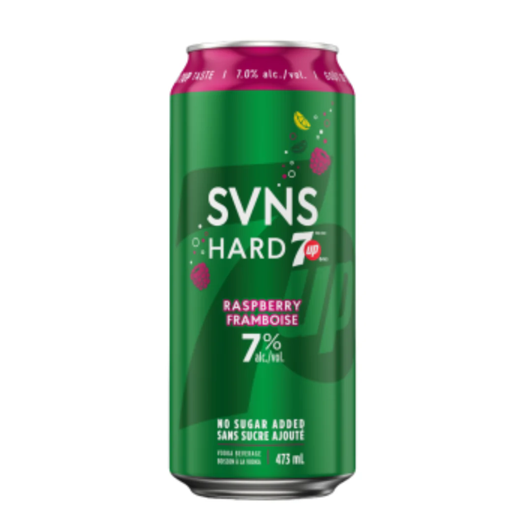 SVNS Hard 7up Raspberry 473ml