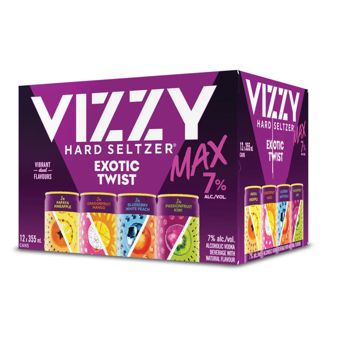 Vizzy Hard Seltzer Exotic Twist 12 cans