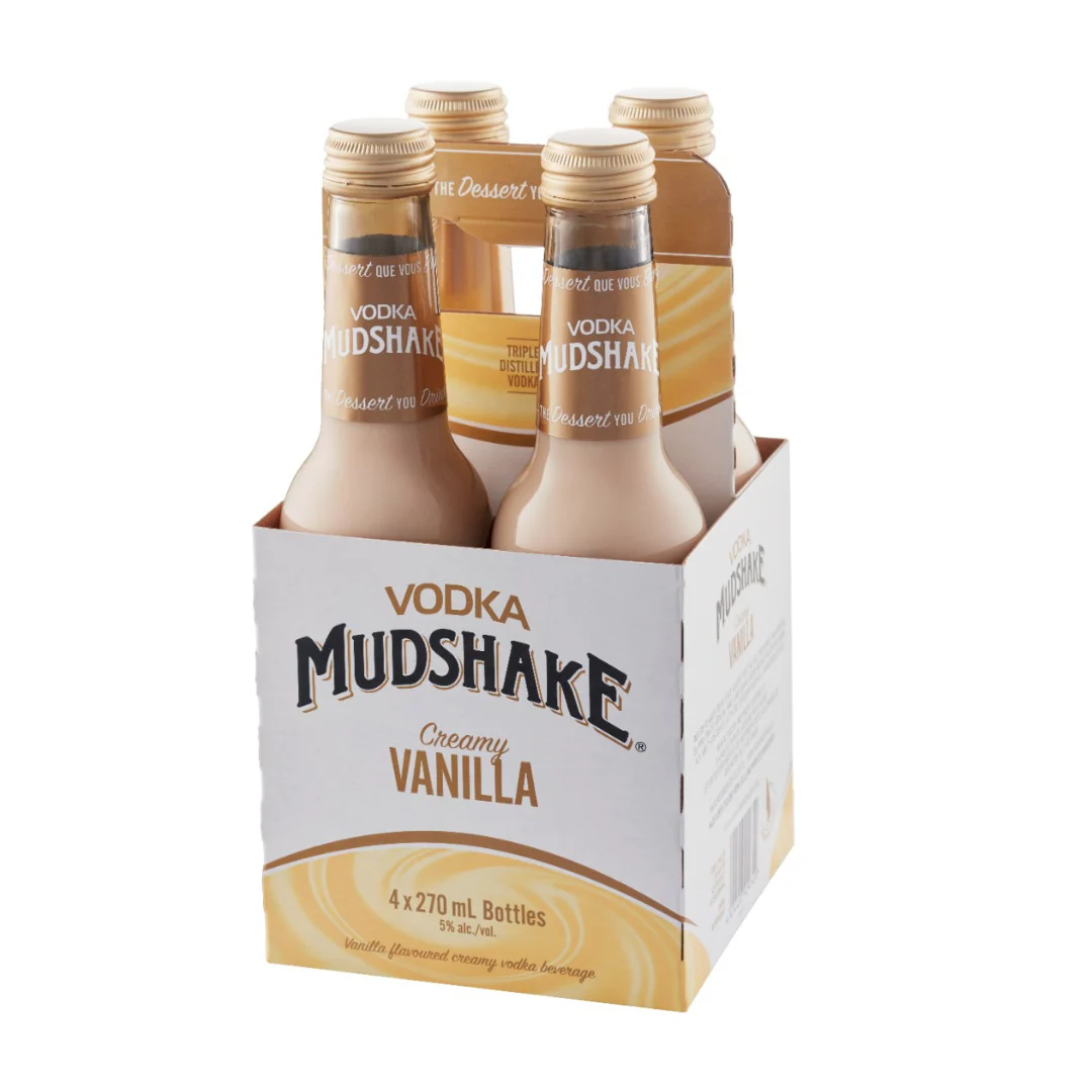Vodka Mudshake Creamy Vanilla 4 Bottles