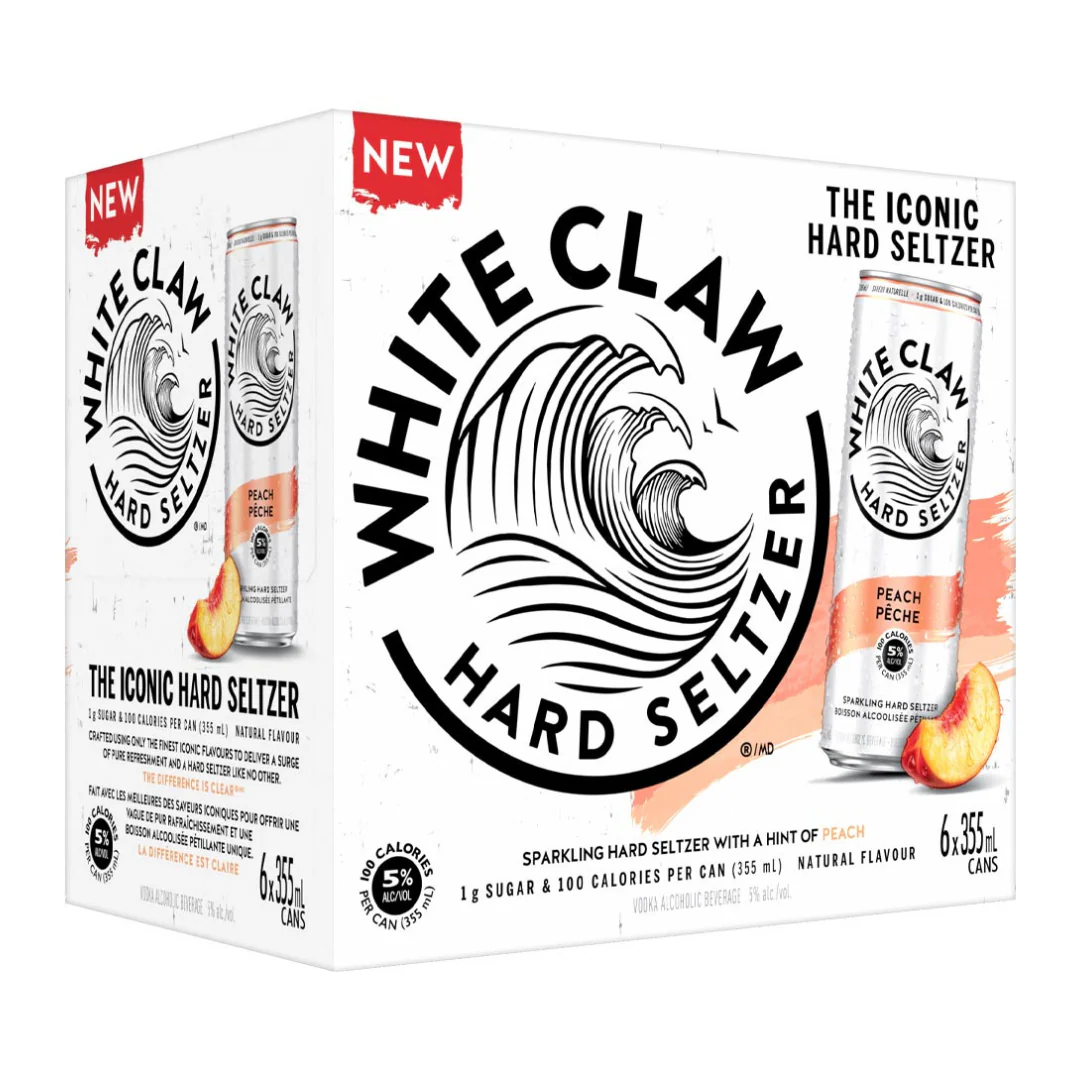 White Claw Peach 6 cans